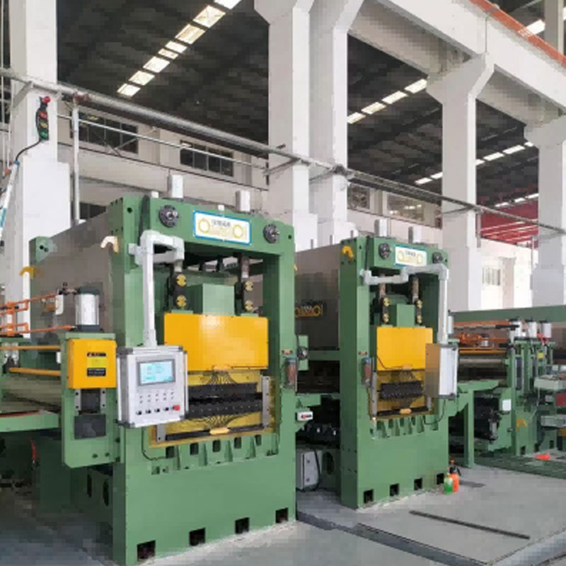 No Roller Mark Non-stop Rotary Shear Cut To Length Line