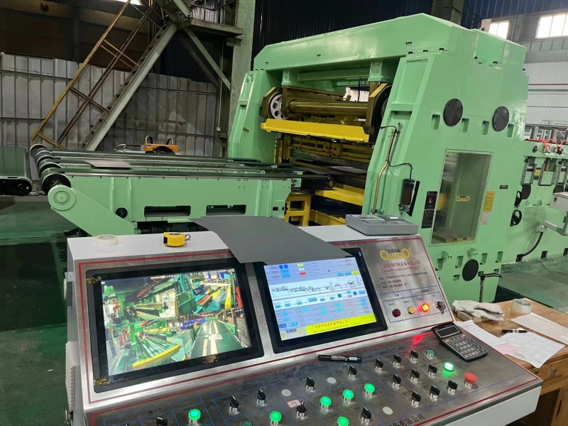 auto parts pendulum shear cut to length line